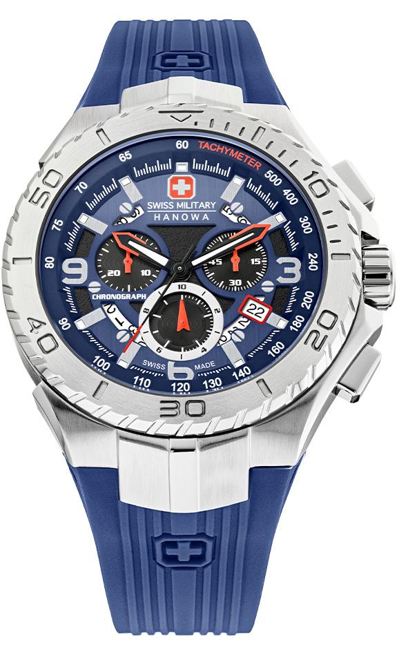 Купить Часы 06-4329.04.003 Swiss Military Hanowa | Large Chrono Blue