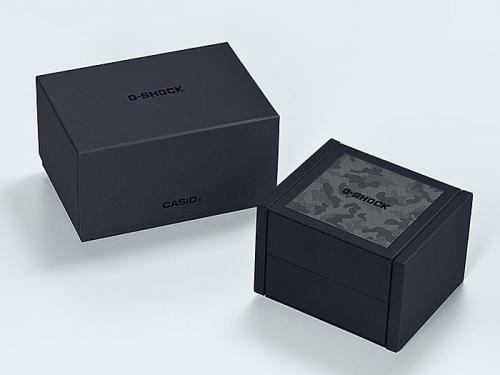 Часы из стали с DLC-покрытием CASIO G-SHOCK MTG-B1000DCM-1AER поставляются в эксклюзивной камуфляжной упаковке.